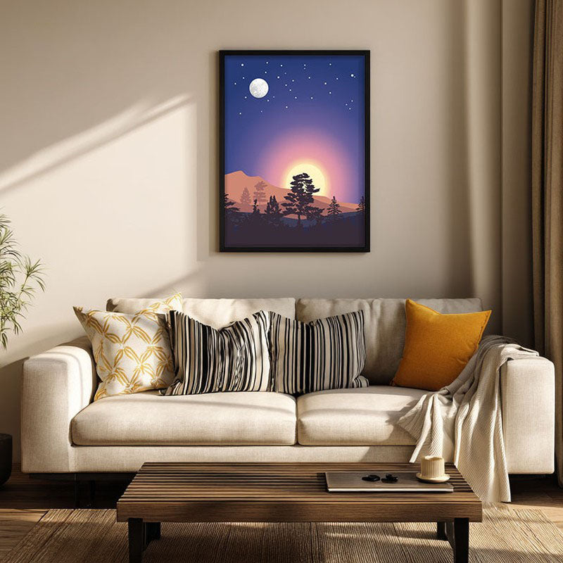 Dune Archival Canvas Wall Art - Black Frame