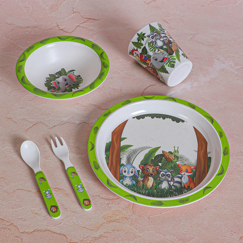 Jungle Mania Kids Dinner Set - Five Piece Set media 6