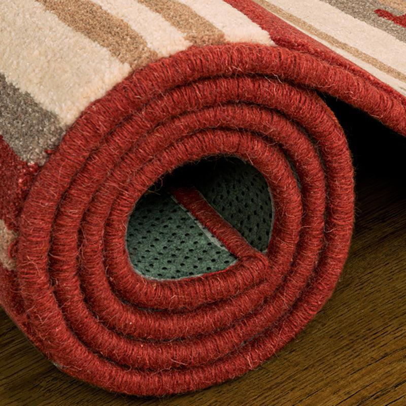 Cirdan Abstract Wool & Nylon Carpet -  Brown & White media 7