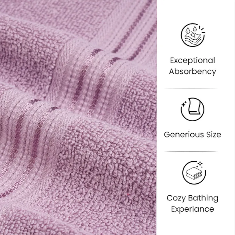 Micro Cotton LuxeDry Solid Bath Towel - Purple media 7