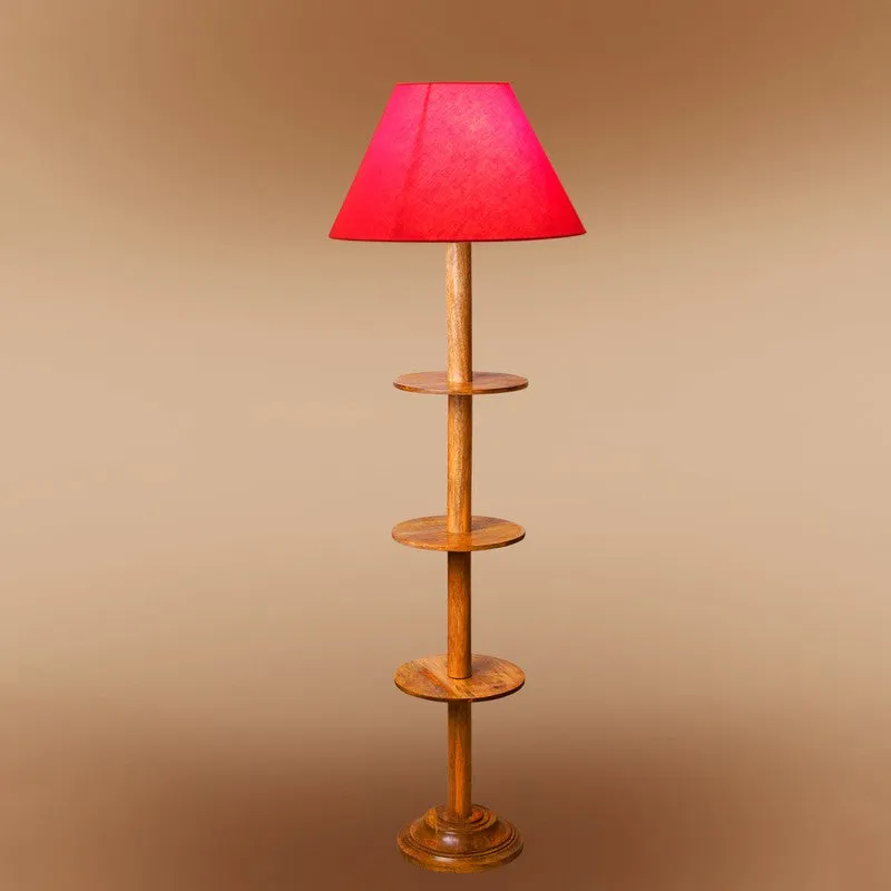 EclipseNova Light Wooden Floor Lamp - Red media 6