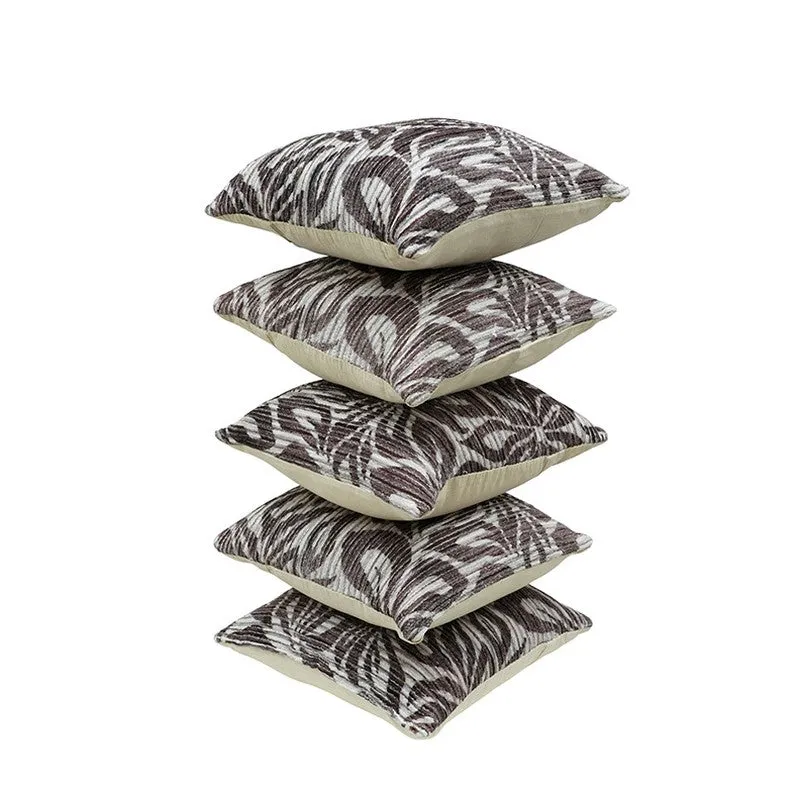 PetalReverie Cushion Cover (Coffee) - Set Of Five media 5
