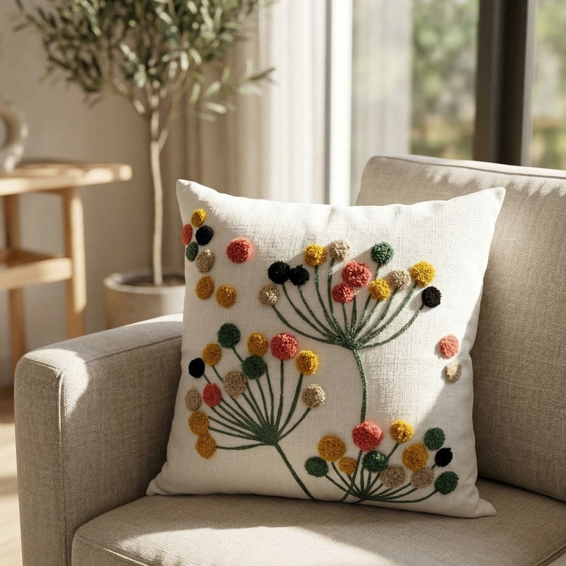 Soft Tuft Cotton Cushion Cover