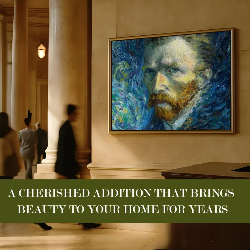 Soulful Stare Canvas Wall Painting With Frame media 7
