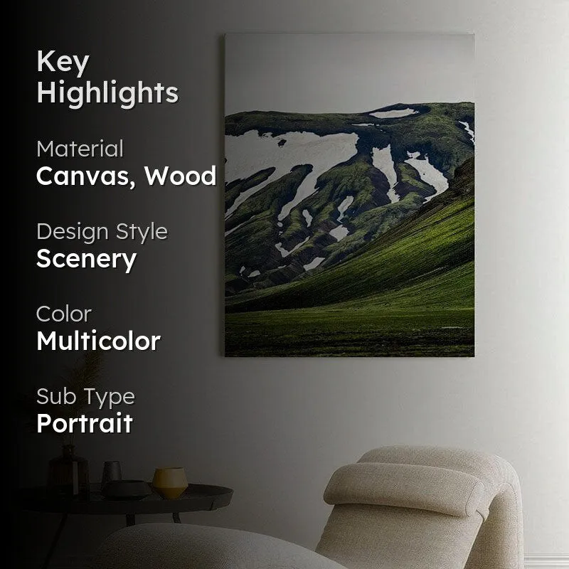 Iceland Landscape Canvas Wall Painting - Gallery Wrap media 2