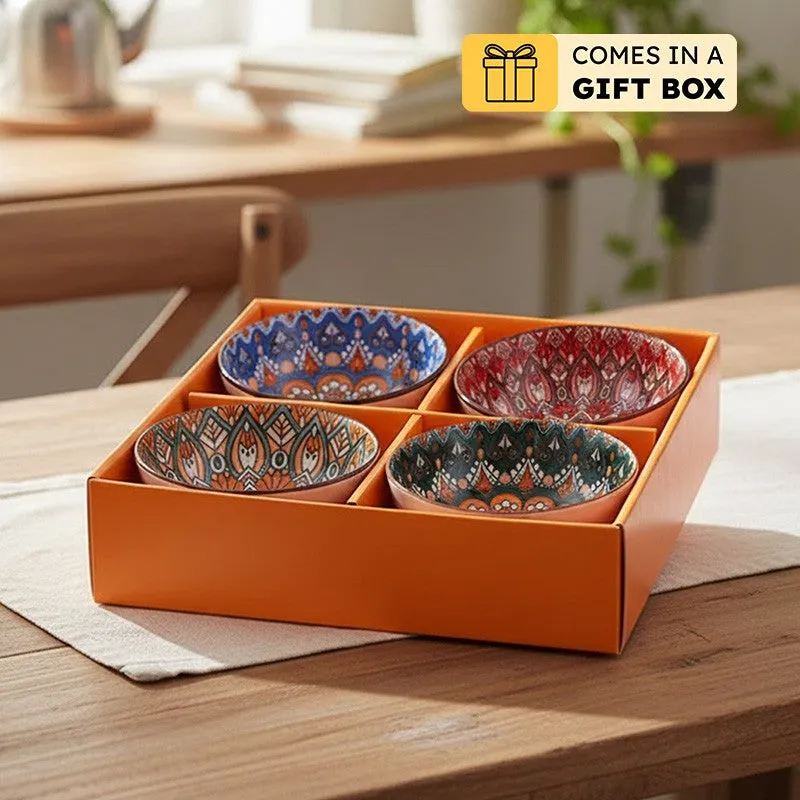 Rioware KalaServe Ceramic Snack Bowls (250 mL Each) - Set Of Four media 1