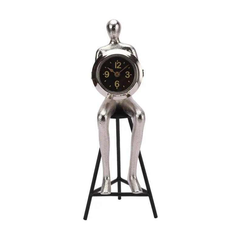Character Table Clock - Silver media 3