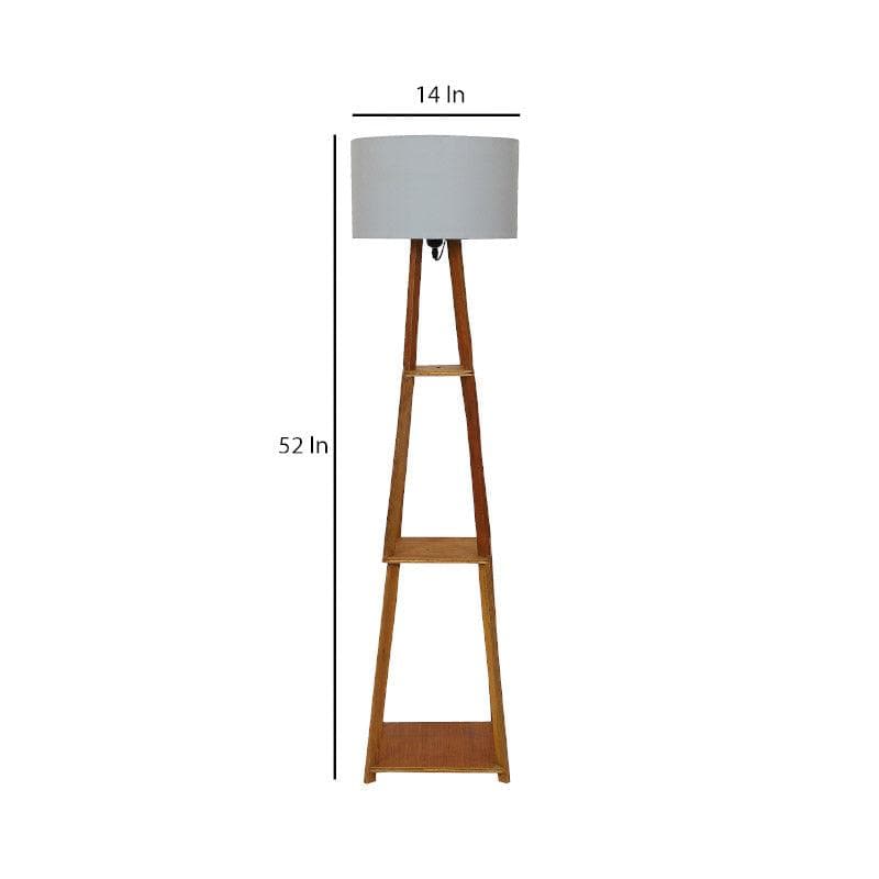 Blace Netima Floor Lamp With Shelf - Silver media 6