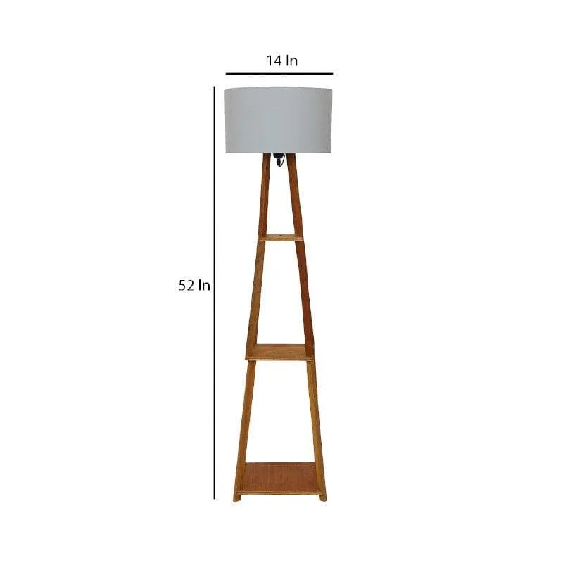 Blace Netima Floor Lamp With Shelf - Silver media 6