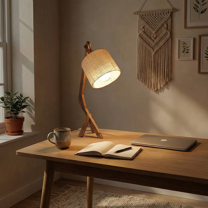 Juste Jute Table Lamp - Brown,Beige media 3