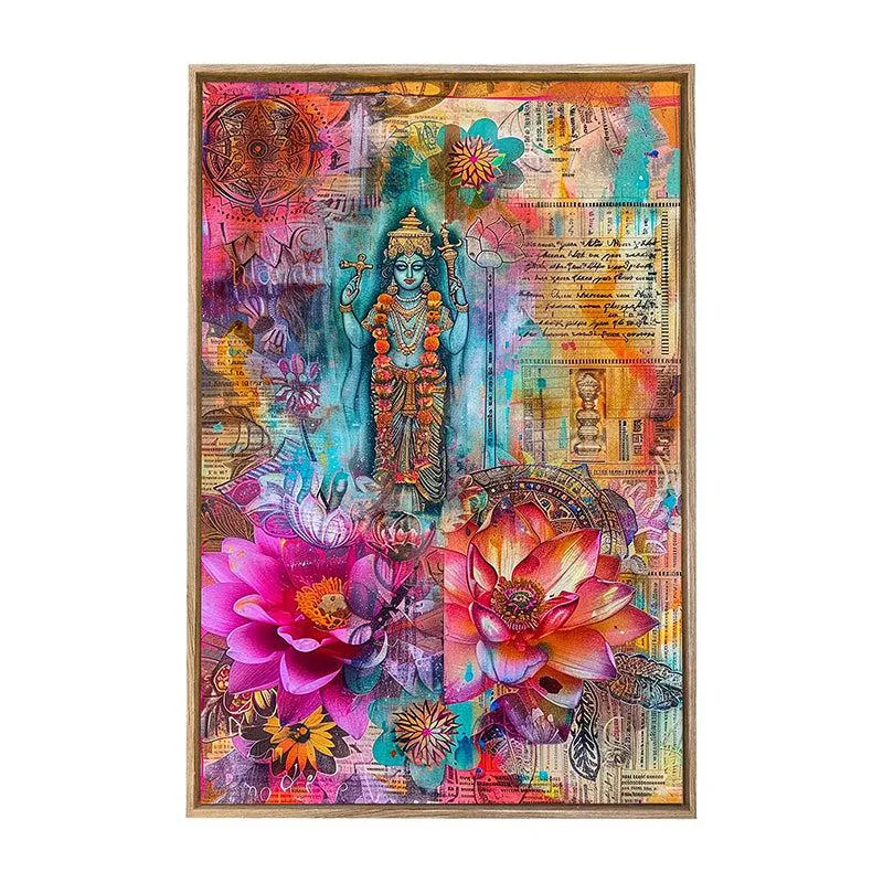 Rangavali Shakthi Canvas Wall Art With Frame media 3