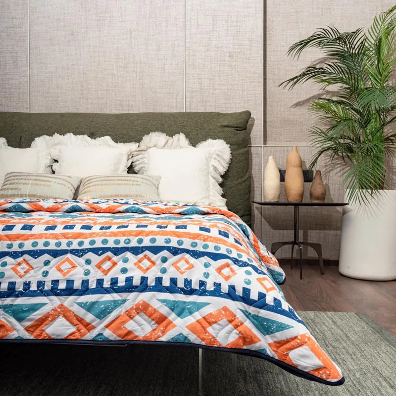 Urban Space New York Reversible Dohar (Peach, Grey) - 120 GSM media 3