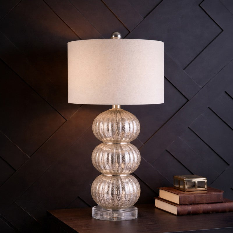 AarviDecor Remington Accent Fabric Table Lamp - Beige