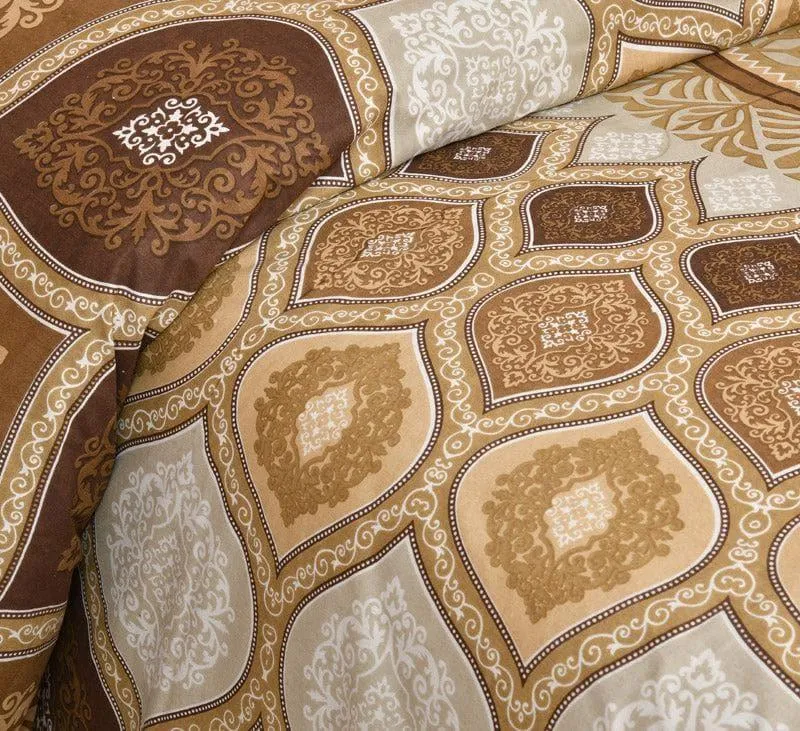 Mayuri Ethnic Cotton Bedsheet (Brown) - 160 TC media 4