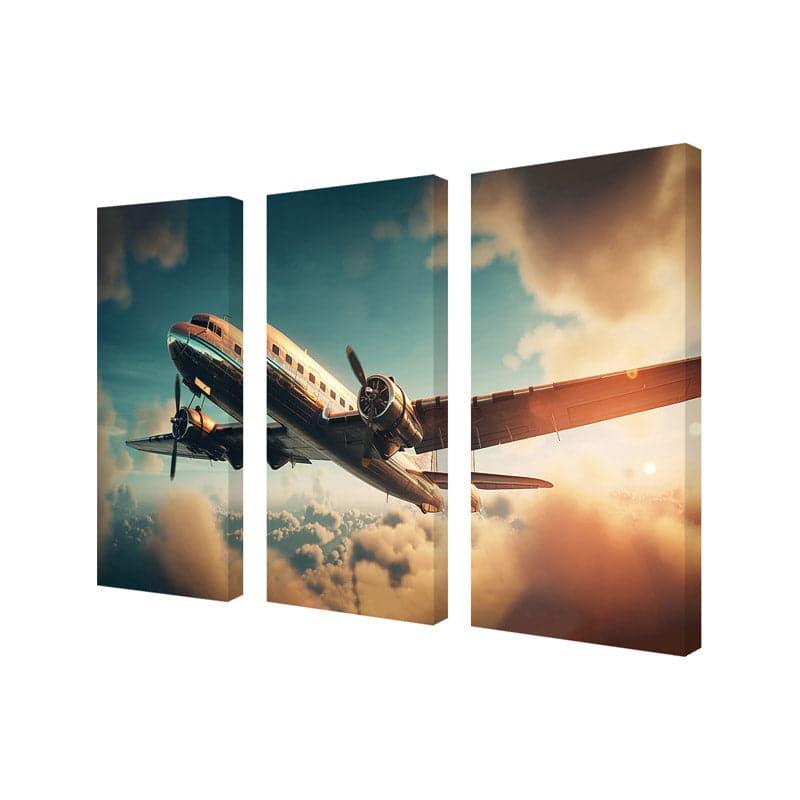 Flight Flare Canvas Wall Art - Set Of Three media 4