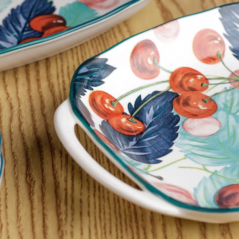 Rose Petal Porcelain Platter - Four Piece Set media 5