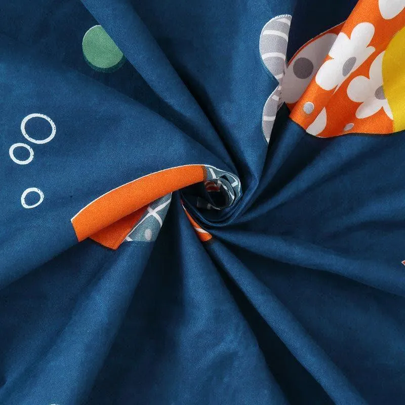 Fishy Spalsh Bedsheet - 180 GSM media 4