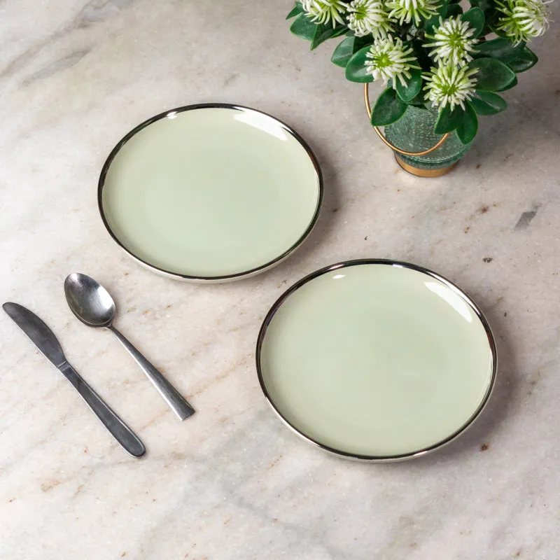 Sage Rim Quarter Plate - Set Of Two media 1