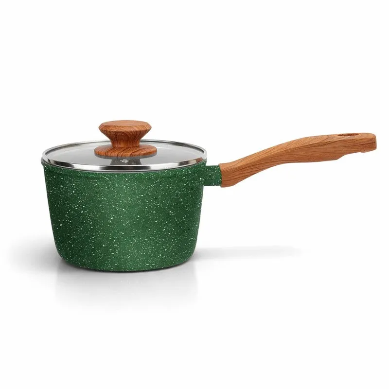 Salford Forged Non Stick Saucepan with Glass Lid (Moss Green) - 1700 mL media 3