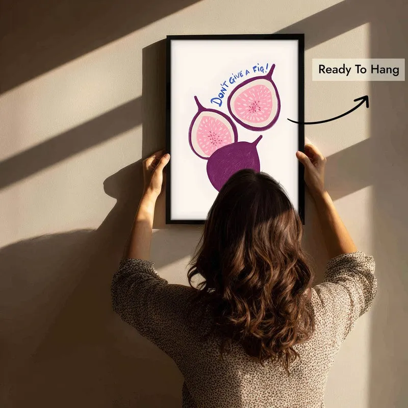 Fresh Fig Archival Canvas Wall Art - Black media 6