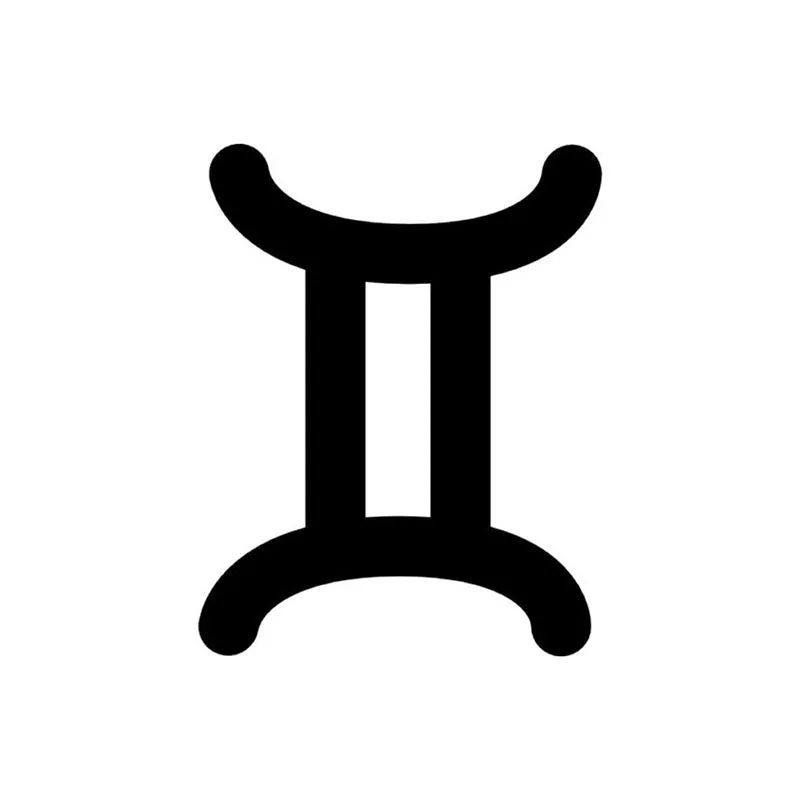 Gemini Zodiac Sign Black Iron Wall Accent media 3