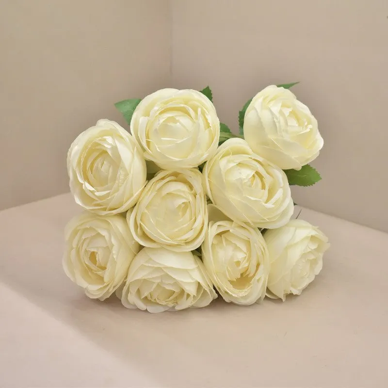 Eternal Roses Artificial Flower Bunch - White media 4