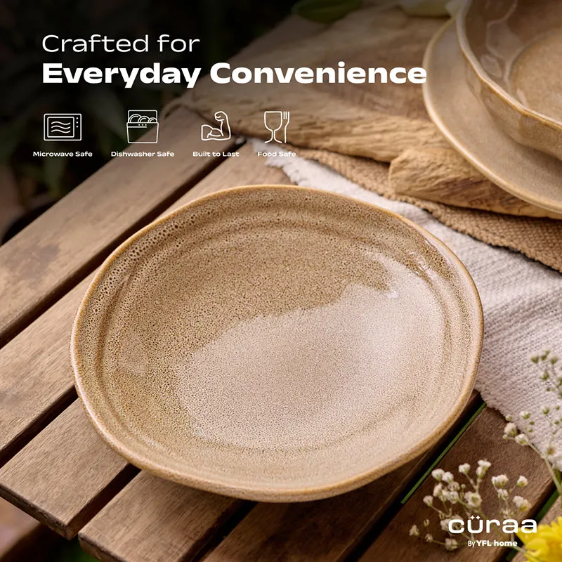 Cüraa  By YFL Home Rustic Facet & Flow Pasta Plate - 650 mL media 4