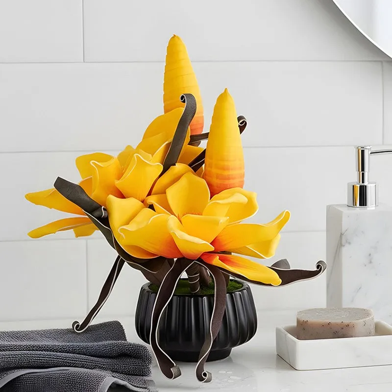 AarviDecor Golden Aura Foam Artificial Flowers media 5
