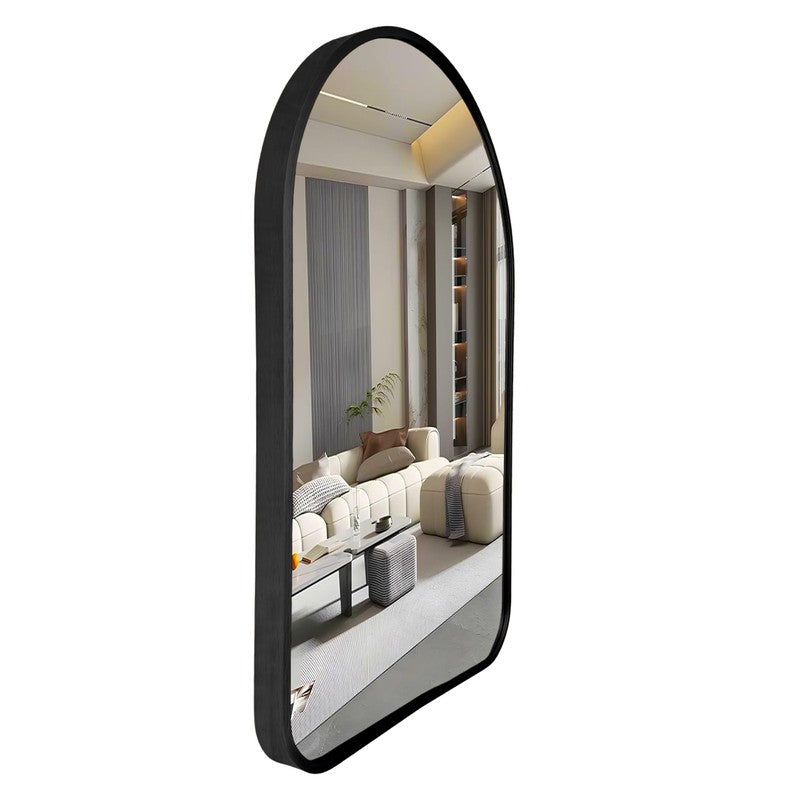 Clarion Arch Wall Mirror With Aluminium Frame - Black media 3