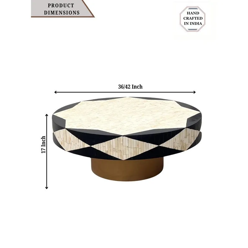 Orion Bone Inlay Center Table - Black media 9