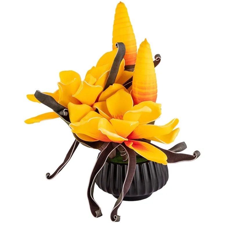 AarviDecor Golden Aura Foam Artificial Flowers media 3
