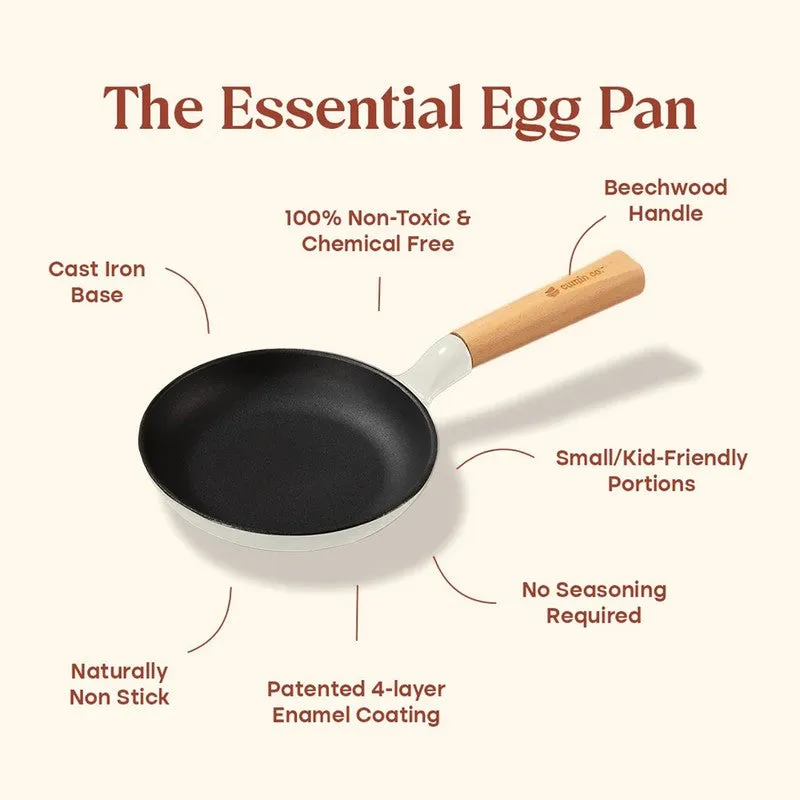 Cumin Co Enamel Cast Iron Frying Pan (White) - 750 mL media 8