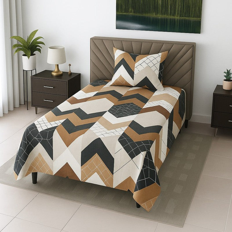 Plenox Bedsheet (Multicolor) - 210 TC