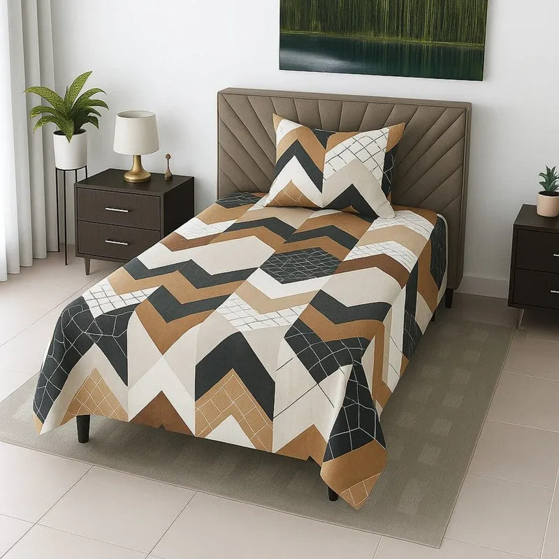 Plenox Bedsheet (Multicolor) - 210 TC media 1