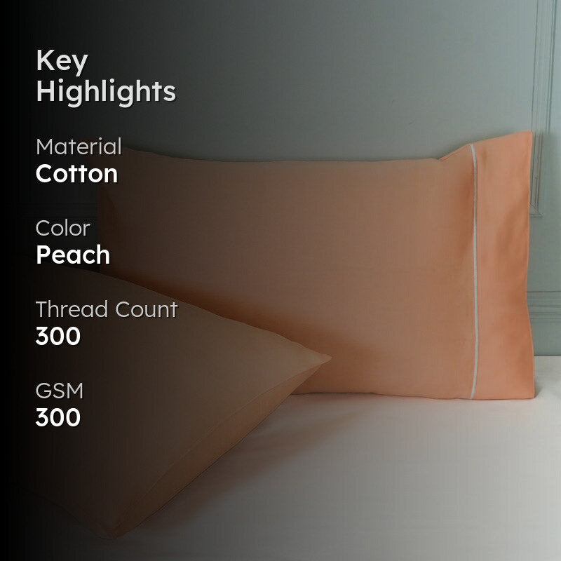 Anwita Embroidered Pillow Covers - Peach media 2