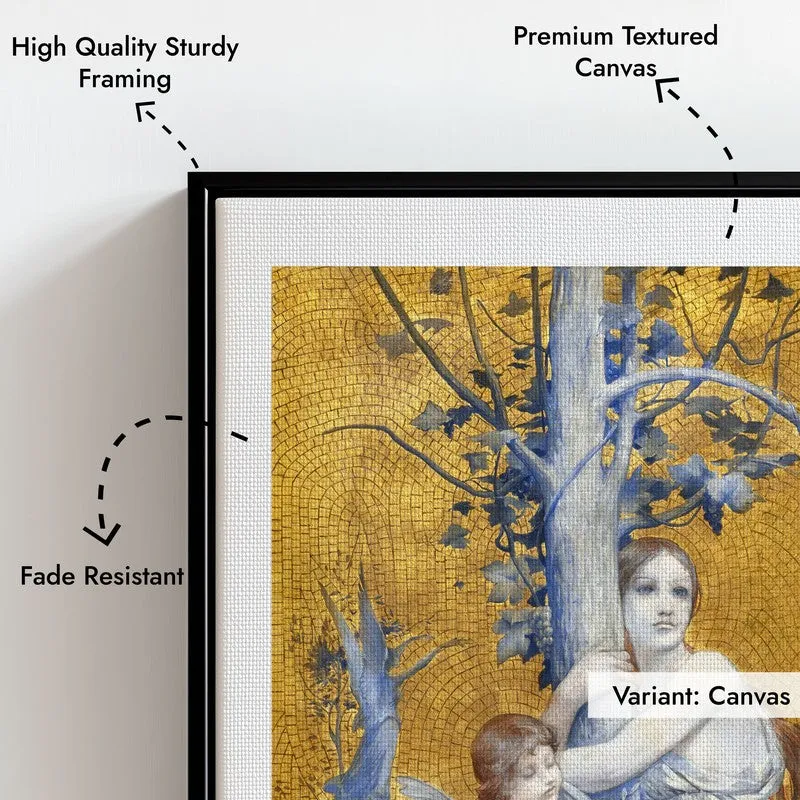 Allegory Of Time Olivier Merson Archival Canvas Wall Painting - Black Frame media 7