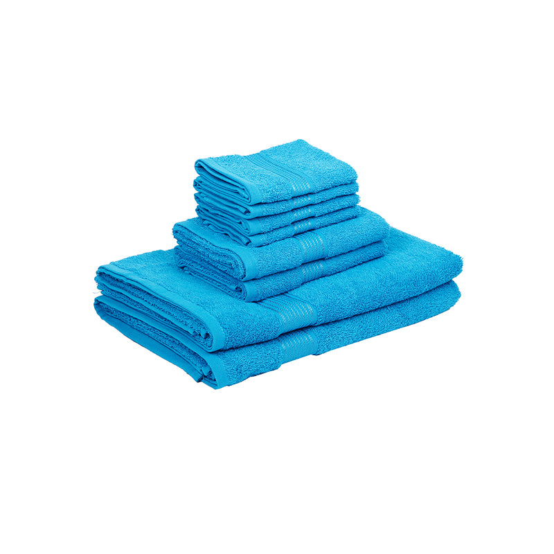 Eva Quick Dry Towel Combo (Blue) - Eight Piece Set media 3