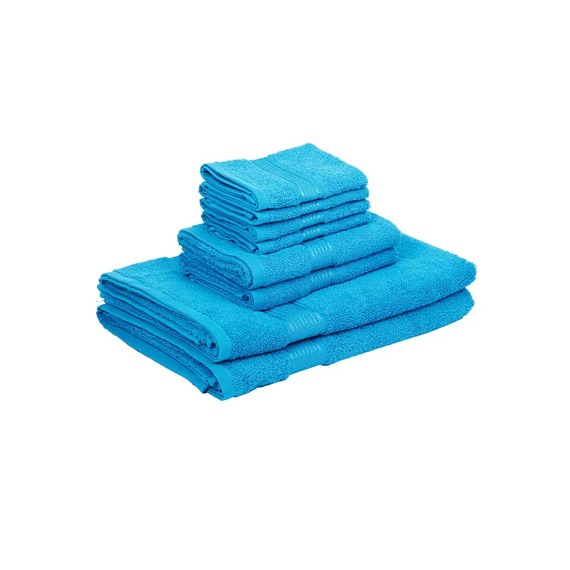 Eva Quick Dry Towel Combo (Blue) - Eight Piece Set media 3