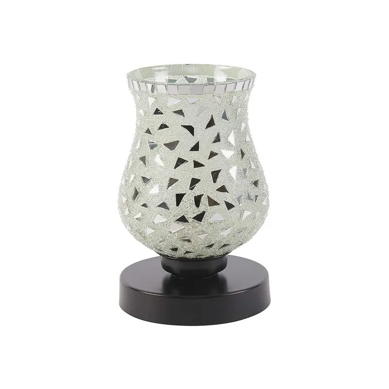Blazeira Mosaic Glass Table Lamp With Wooden Base - Multicolor media 4