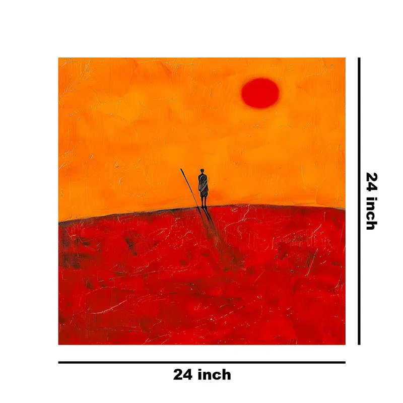 Man In Dessert Wall Painting media 8
