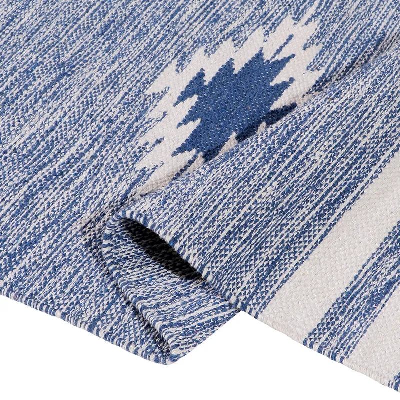 Decoria Cotton Runner Rug - Blue media 4