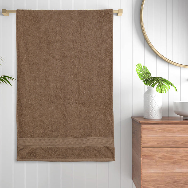 Velvique Cotton Bath Towel - Light Brown