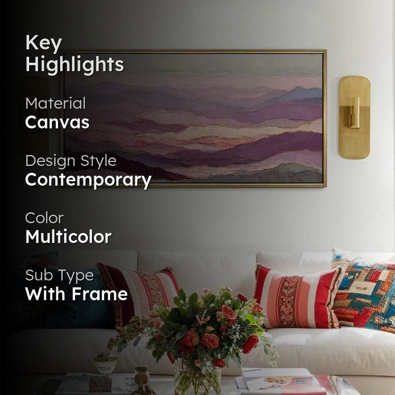 Purple Horizon Canvas Wall Art media 2