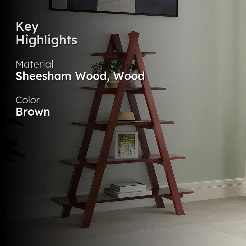 Uverox Sheesham Wooden Rack - Brown media 2