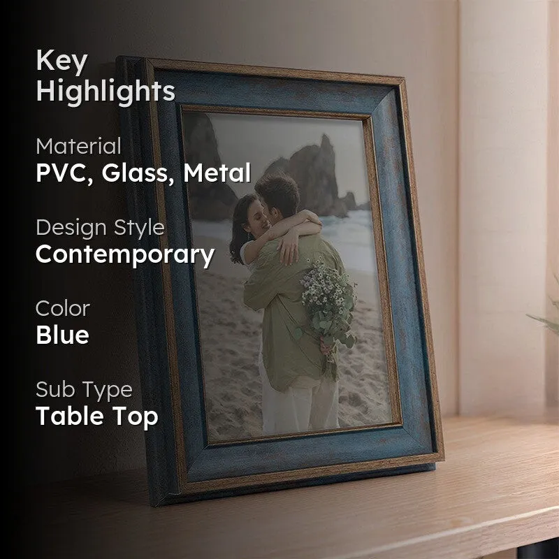 Glint Edge Photo Frame - Blue - 2