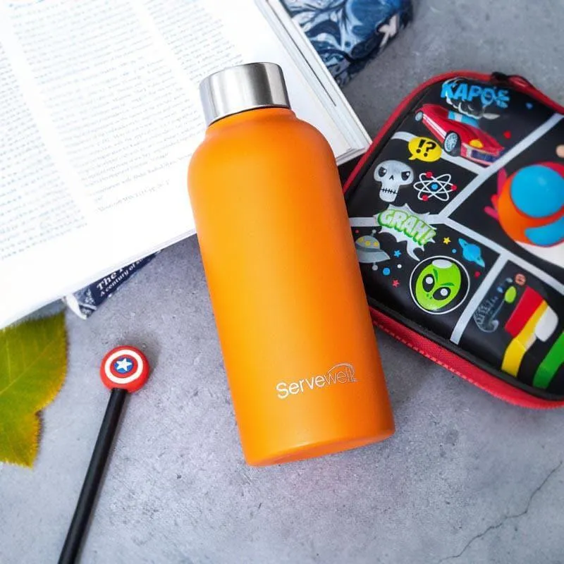 Steel Elegance Elixir Bottle (675 mL) - Sunset Orange media 1