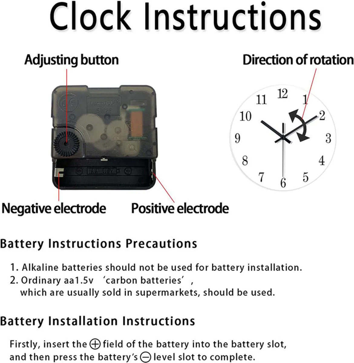 Red bottle-cap wall clock with visible clock mechanism and hanging hook