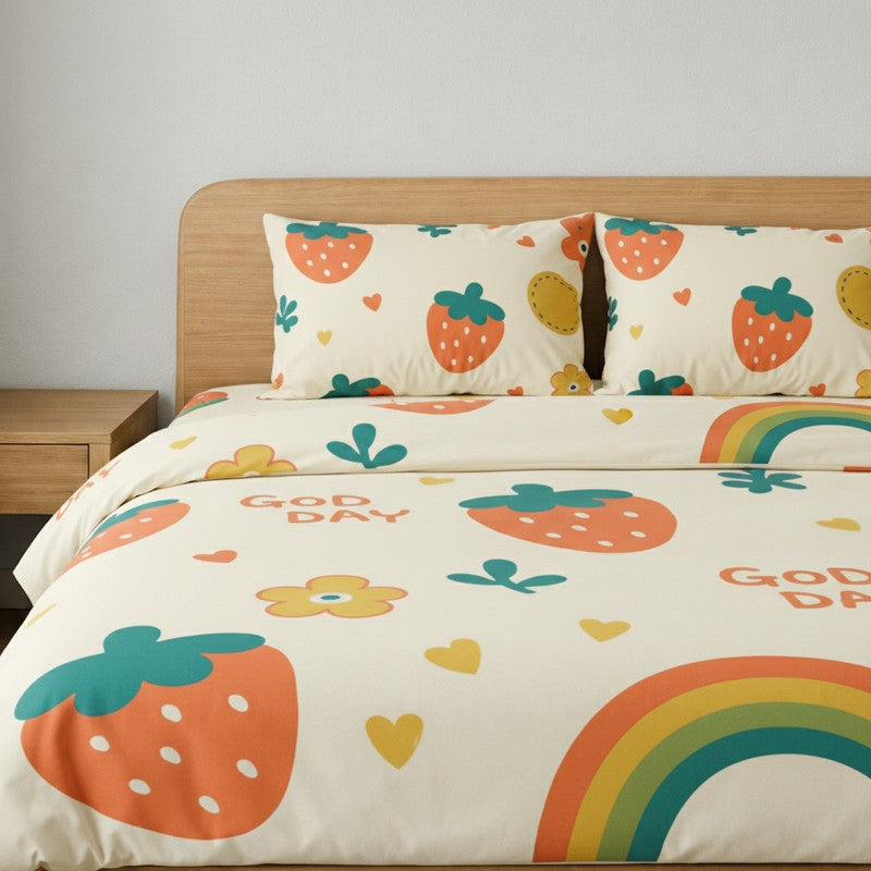 Bohotastic Microfiber Bedsheet (Yellow) - 115 GSM media 4