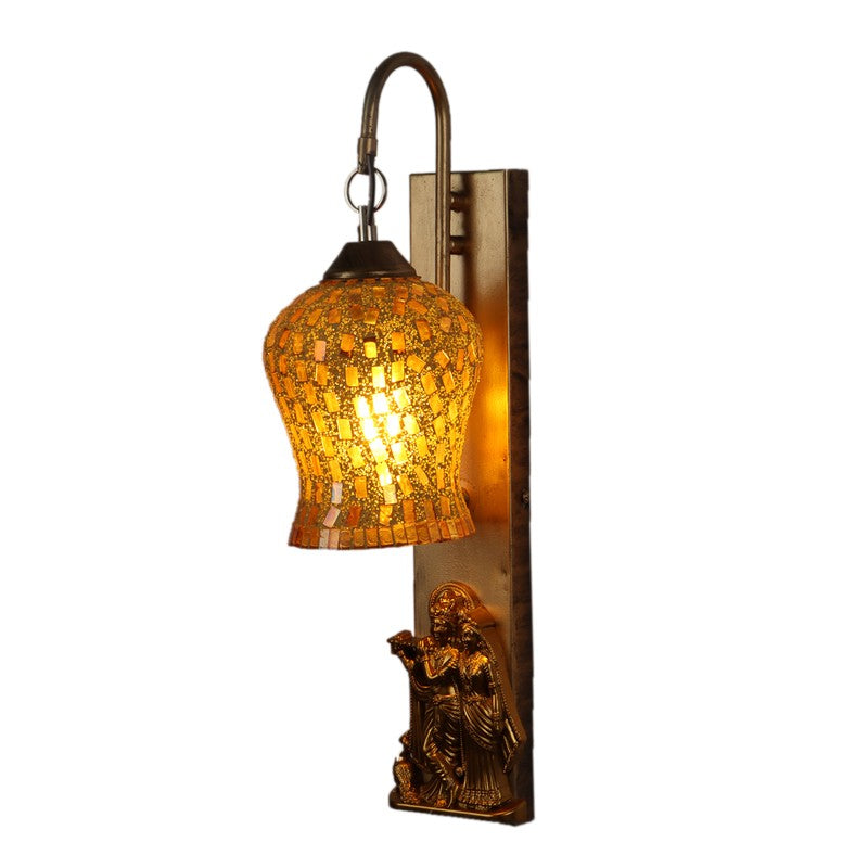 Golden Lattice Iron Wall Lamp media 3