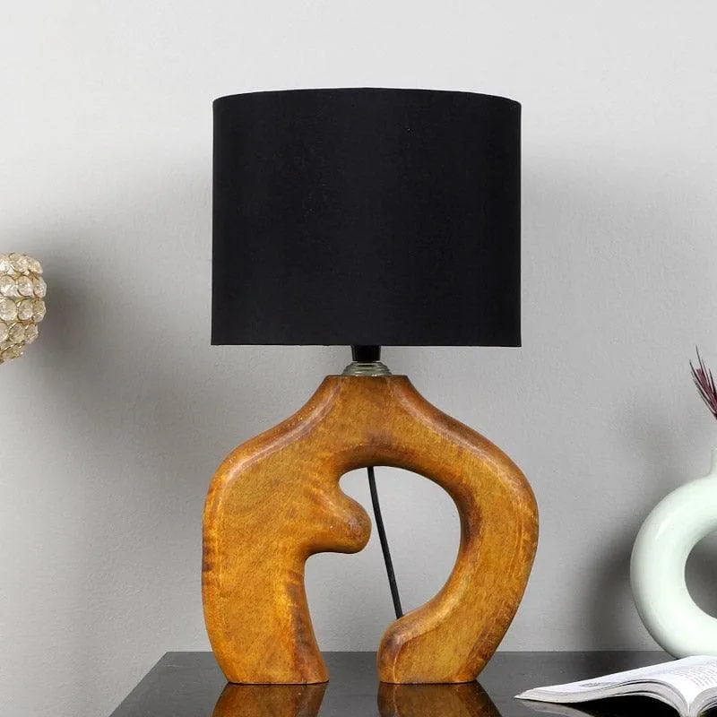 Bisara Stag Fabric Table Lamp - Black,Brown media 3
